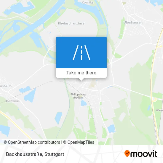 Карта Backhausstraße
