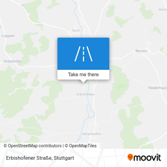 Erbishofener Straße map