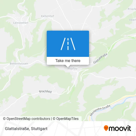 Карта Glattalstraße