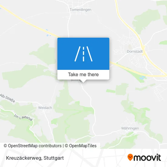 Карта Kreuzäckerweg