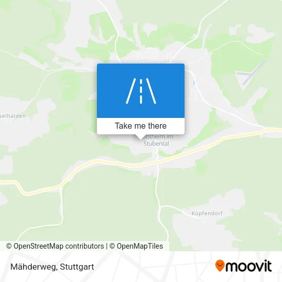 Карта Mähderweg