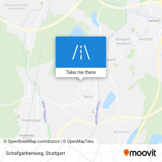 Schafgarbenweg map