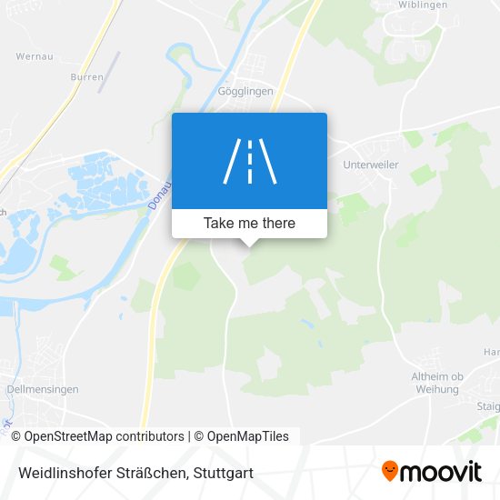 Weidlinshofer Sträßchen map