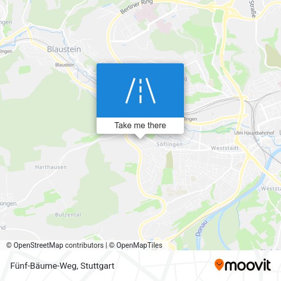 Fünf-Bäume-Weg map