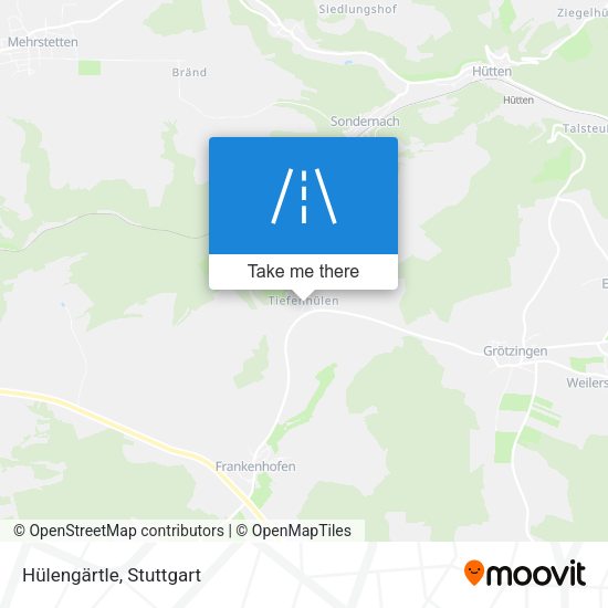 Hülengärtle map