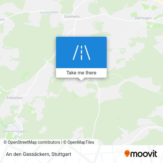An den Gassäckern map