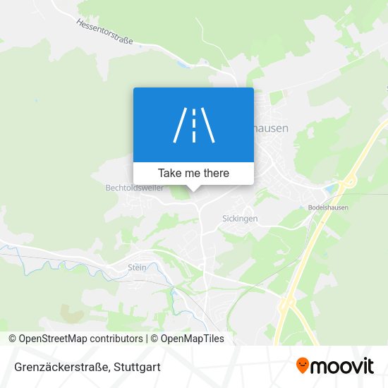 Grenzäckerstraße map