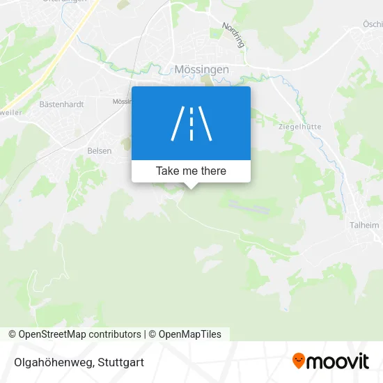 Olgahöhenweg map