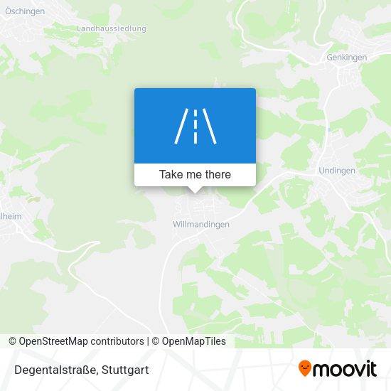 Degentalstraße map