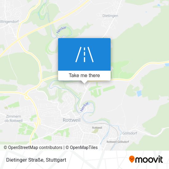 Dietinger Straße map