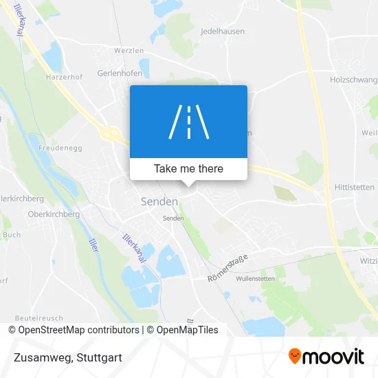 Zusamweg map