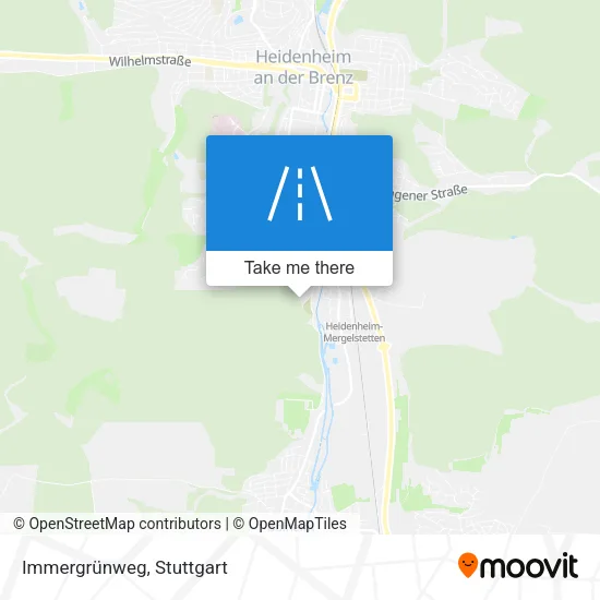 Карта Immergrünweg