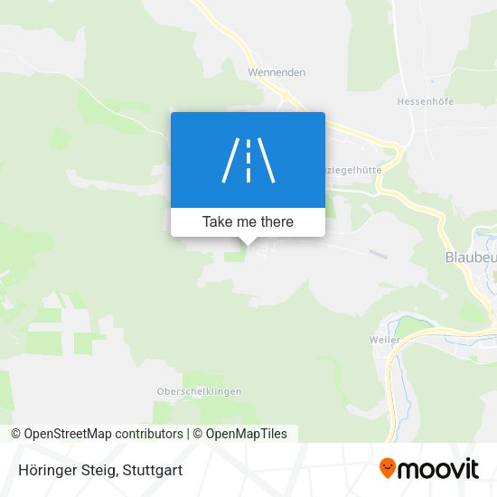 Höringer Steig map