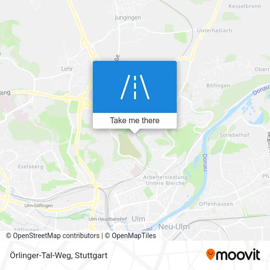 Карта Örlinger-Tal-Weg