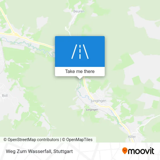 Карта Weg Zum Wasserfall