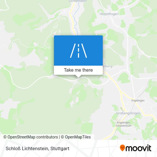 Schloß Lichtenstein map