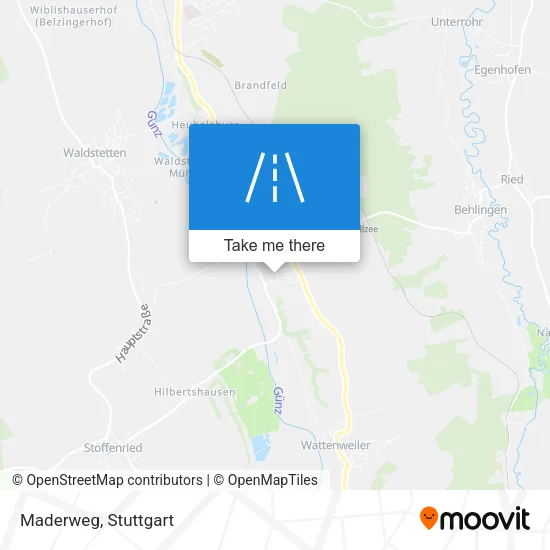 Maderweg map