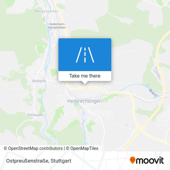 Ostpreußenstraße map