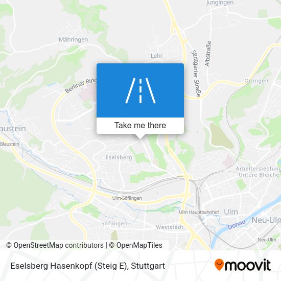 Eselsberg Hasenkopf (Steig E) map