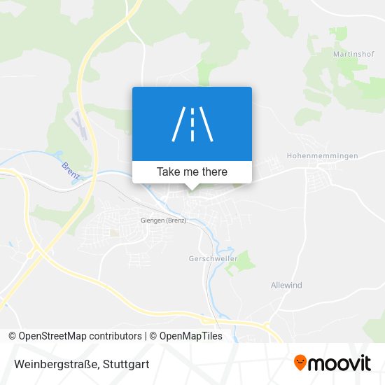 Weinbergstraße map