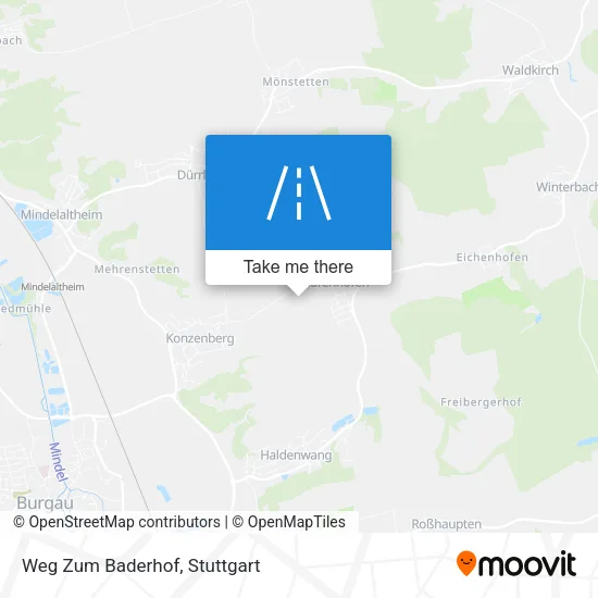 Карта Weg Zum Baderhof