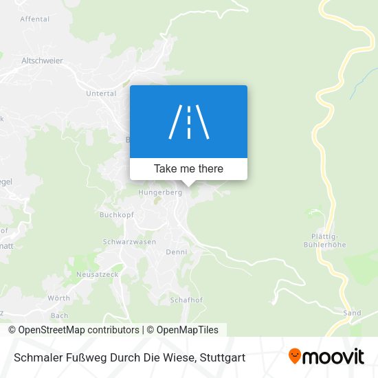 Schmaler Fußweg Durch Die Wiese map