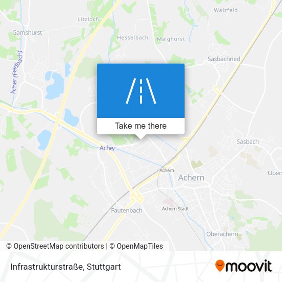 Infrastrukturstraße map