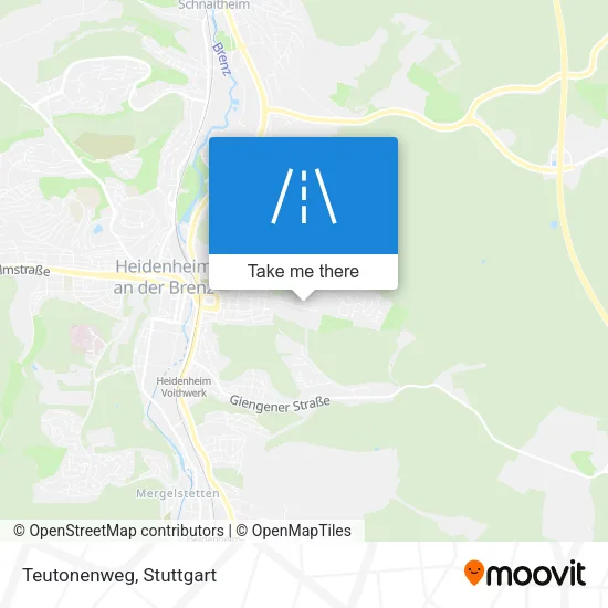 Карта Teutonenweg