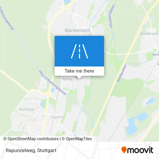 Rapunzelweg map