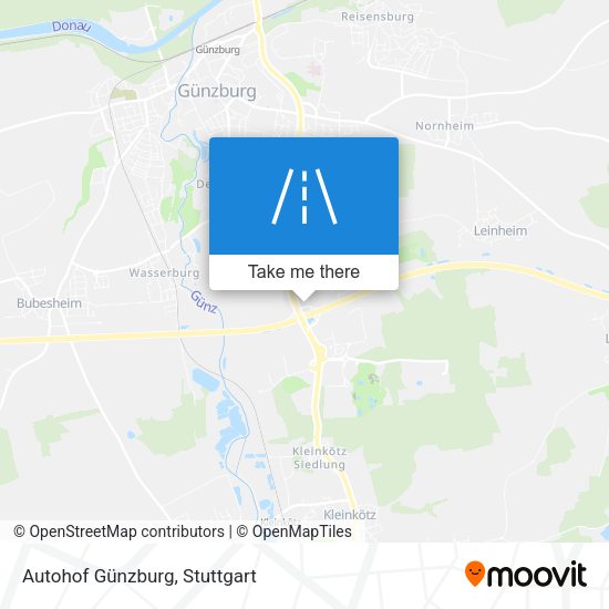 Autohof Günzburg map