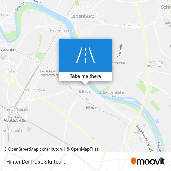 Карта Hinter Der Post