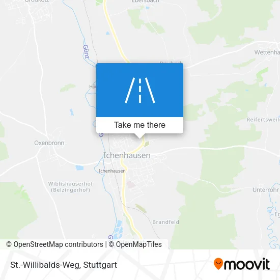 Карта St.-Willibalds-Weg