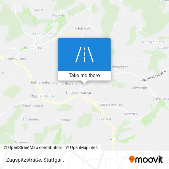 Карта Zugspitzstraße