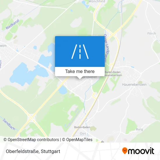 Карта Oberfeldstraße
