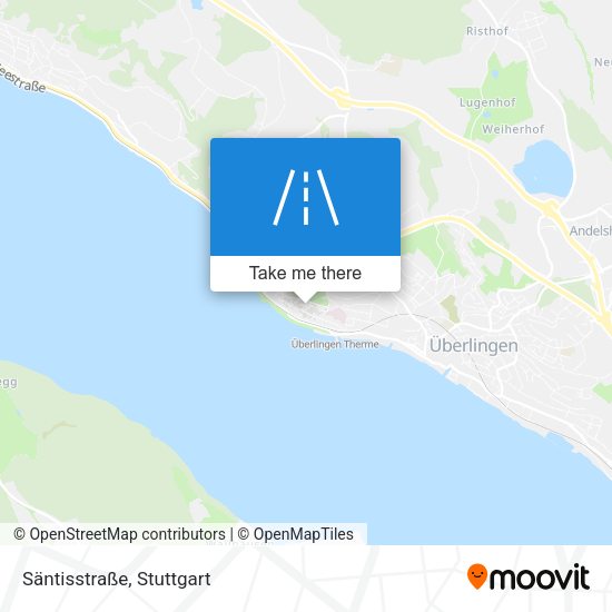 Säntisstraße map