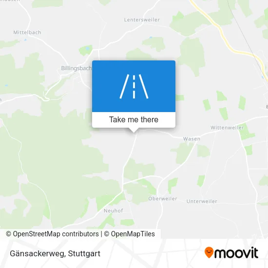 Gänsackerweg map