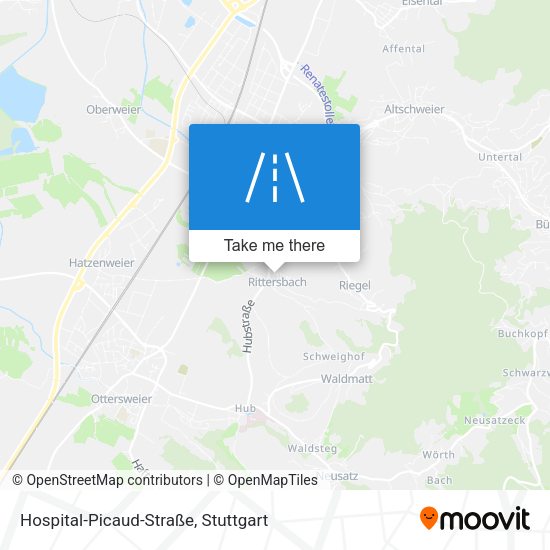Hospital-Picaud-Straße map