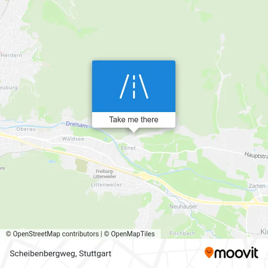 Scheibenbergweg map