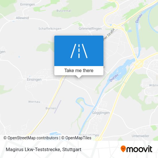 Magirus Lkw-Teststrecke map