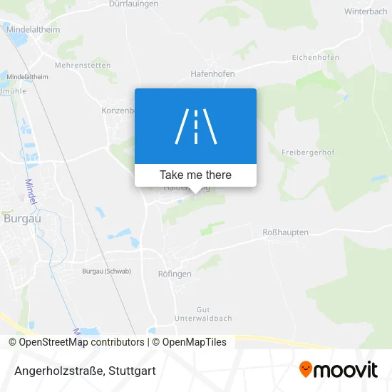 Карта Angerholzstraße