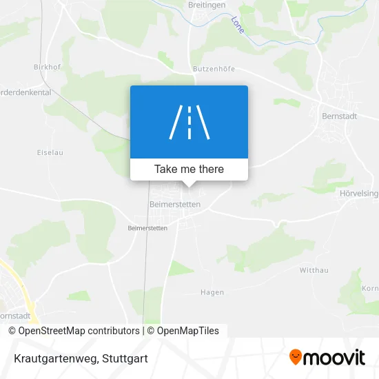 Krautgartenweg map