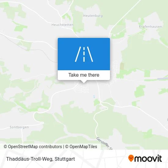 Карта Thaddäus-Troll-Weg