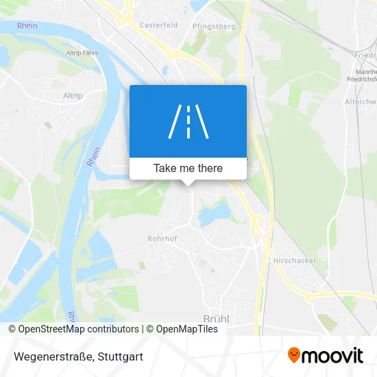 Карта Wegenerstraße