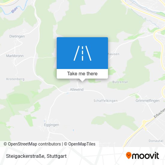 Карта Steigackerstraße
