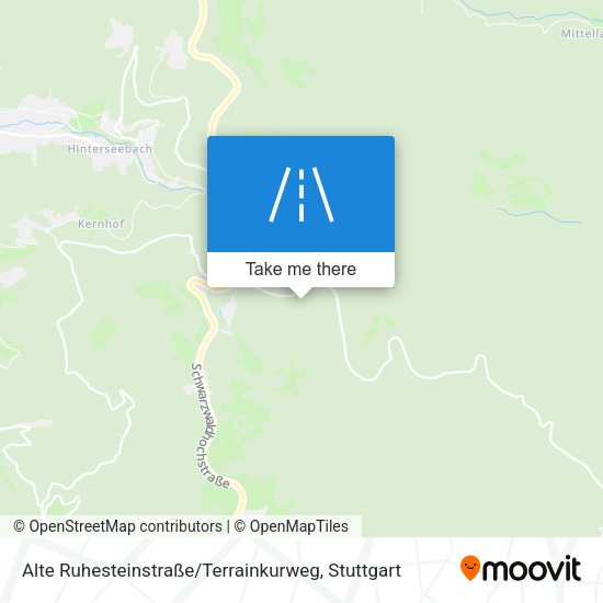 Alte Ruhesteinstraße / Terrainkurweg map