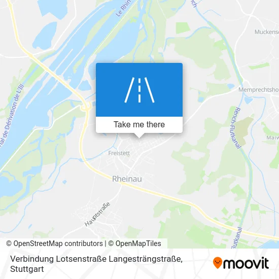 Карта Verbindung Lotsenstraße Langesträngstraße