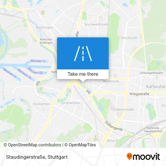Карта Staudingerstraße