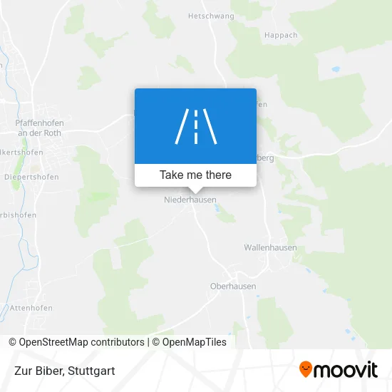 Карта Zur Biber