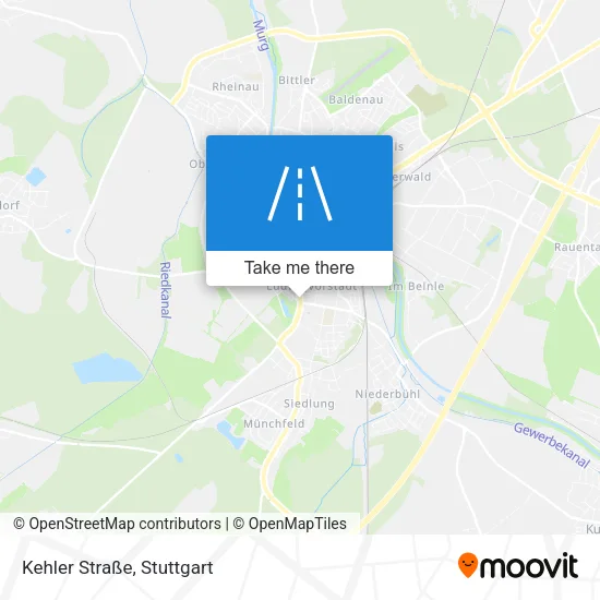 Карта Kehler Straße
