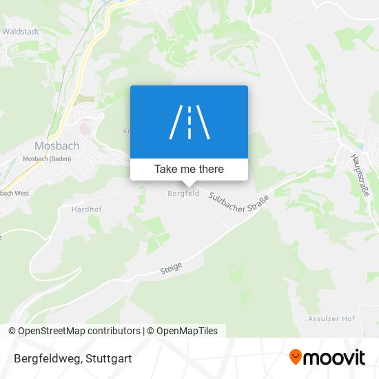 Bergfeldweg map